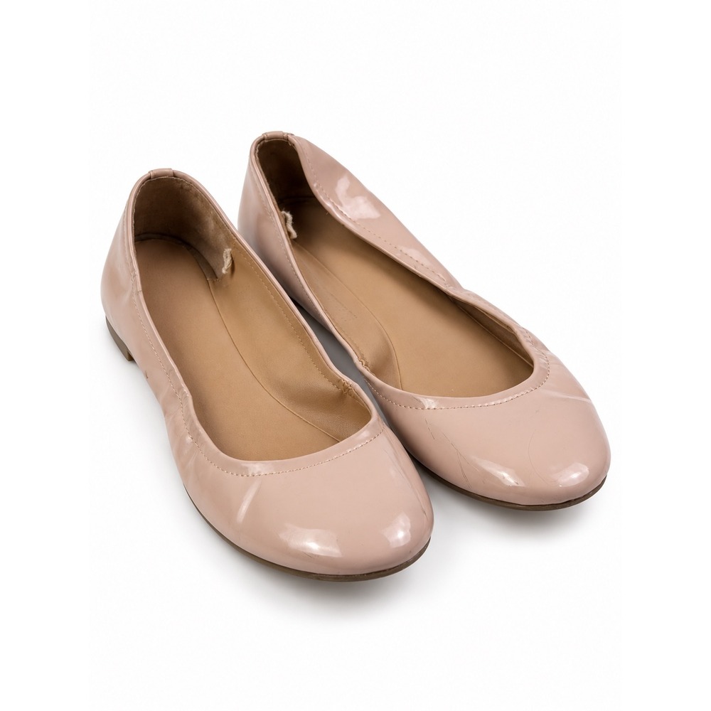 Mossimo Vintage Y2K Nude Patent Ballet Slip On Flats Women's Size 11